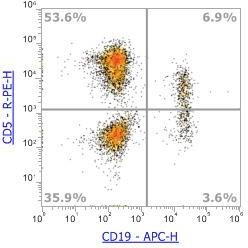 Anti-Human CD5,PE (Clone: UCHT2) 流式抗体 - 结果示例图片