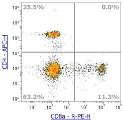 Anti-Human CD8a (HIT8a),PE 流式抗体 - 结果示例图片