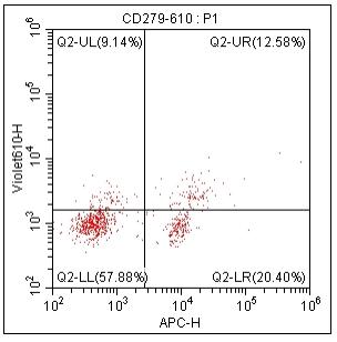 Anti-Human CD279, mFluor 610(Clone:EH12.2H7)检测试剂 - 结果示例图片