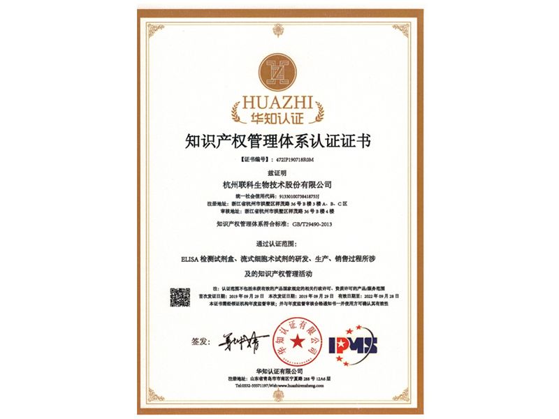 Read more about the article 热烈祝贺我司顺利通过知识产权管理体系认证